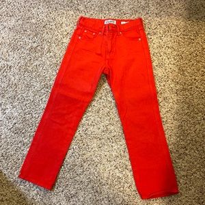 Red Lucky Brand Jeans Ankle Cut